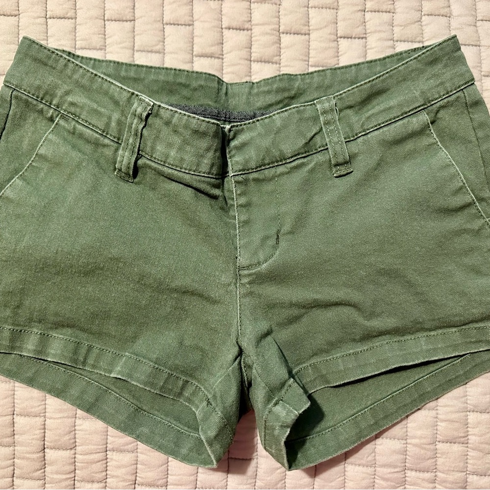 Hurley Olive Green High Waist Women's Shorts